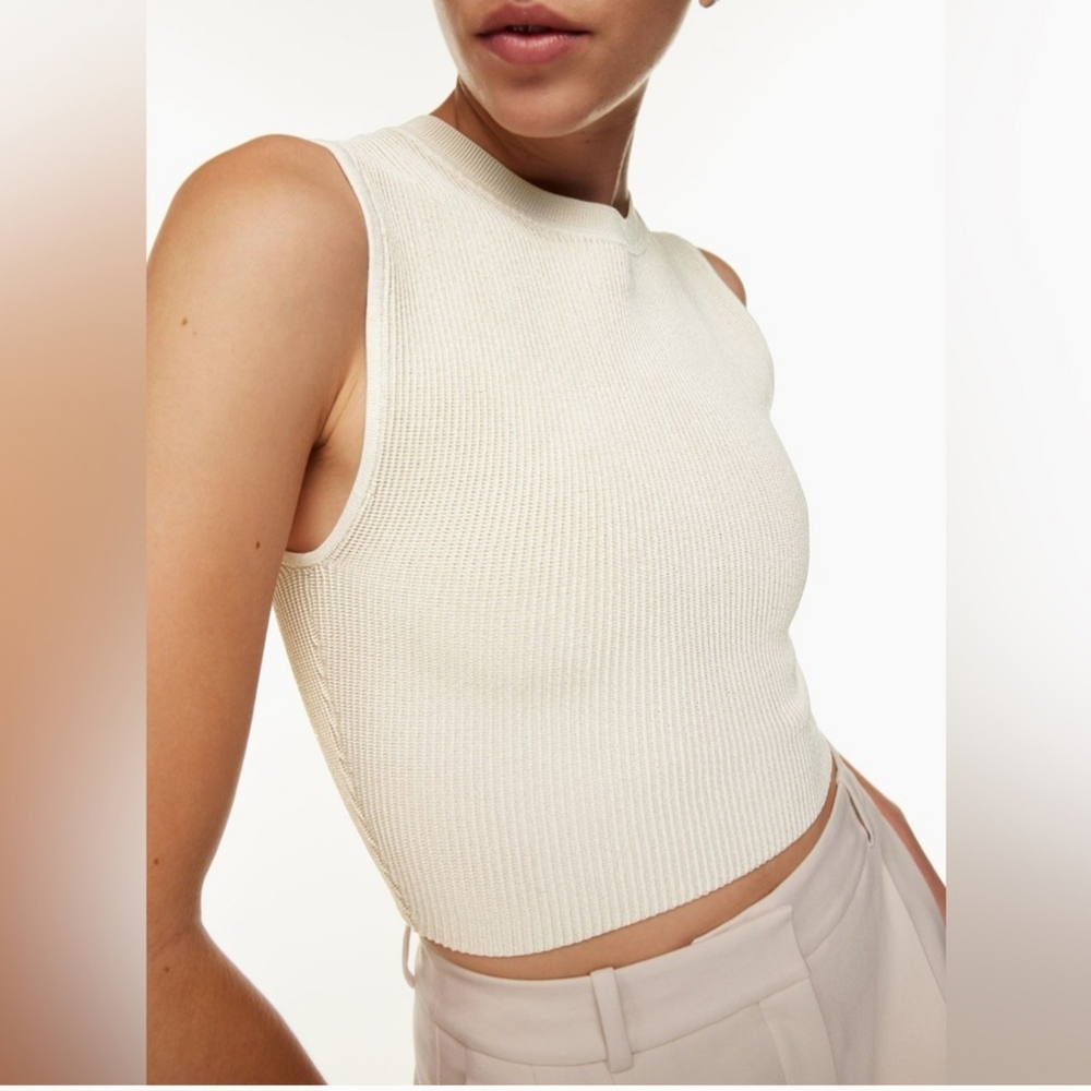 aritzia babaton sculpt knit muscle tank